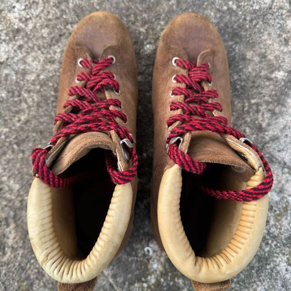 VTG Vasque Vibram Suede Old School Hiking Boots Men’s 8.5/Women’s 10 - Picture 3 of 14